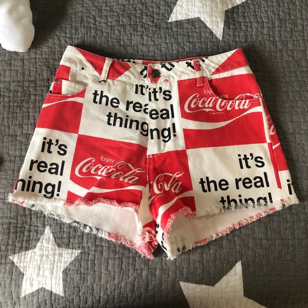 coca cola women’s 70s vintage hot shorts